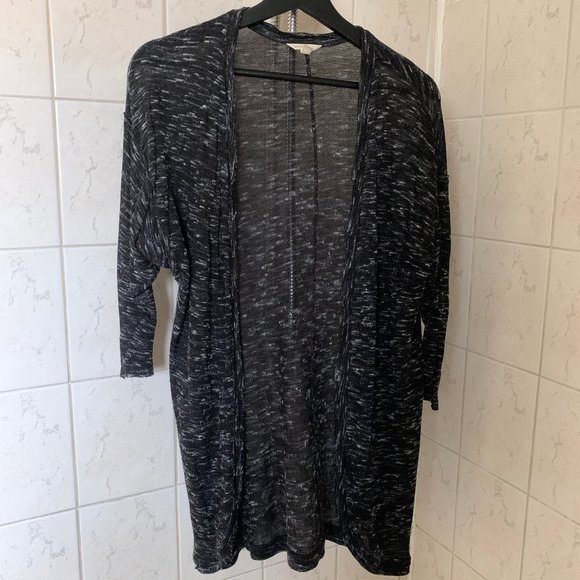 Aeropostale black and white marble cardigan - Picture 1 of 4